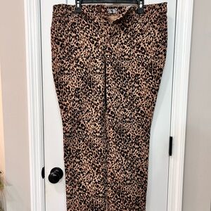 Terra & Sky Leopard Print Straight Leg Jeans